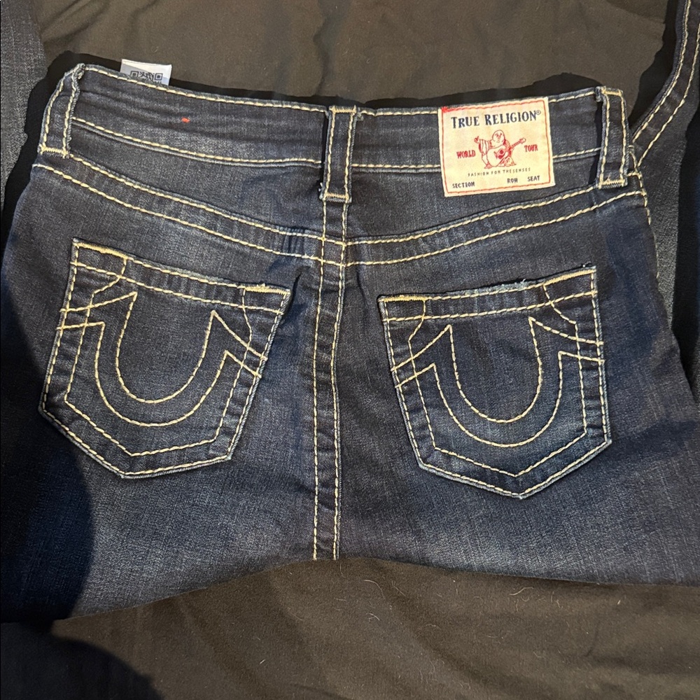 True Religion Women's Dark Blue Jeans
